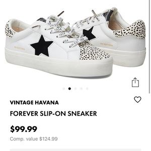 Vintage Havana forever slip on sneaker -animal print